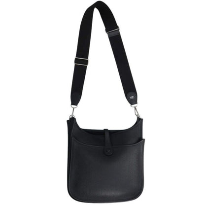 Hermes Evelyne 3 PM Black Taurillon Clemence Shoulder Bag — view 2