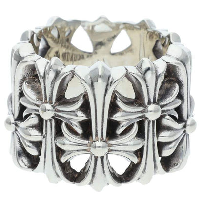 Chrome Hearts Cemetery Cross Silver Ring — view 2