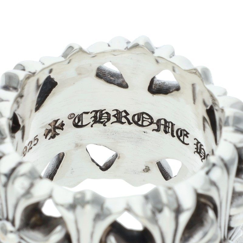 Chrome Hearts Cemetery Cross Silver Ring — view 3