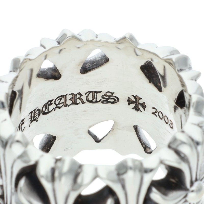 Chrome Hearts Cemetery Cross Silver Ring — view 4