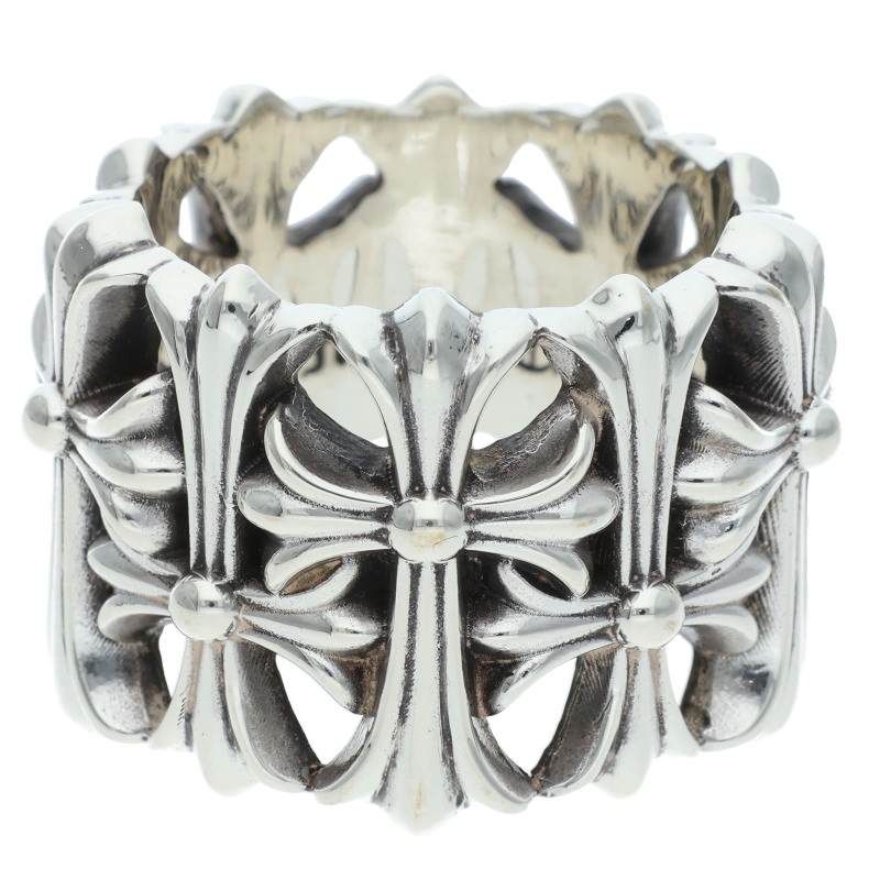 Chrome Hearts Cemetery Cross Silver Ring
