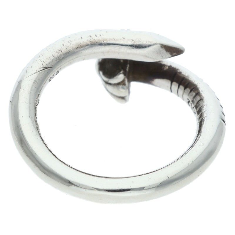 Chrome Hearts Nail Crsball Cross Ball Silver Ring — view 2
