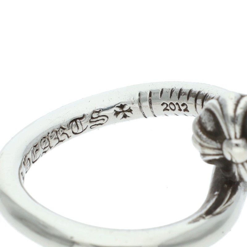 Chrome Hearts Nail Crsball Cross Ball Silver Ring — view 3