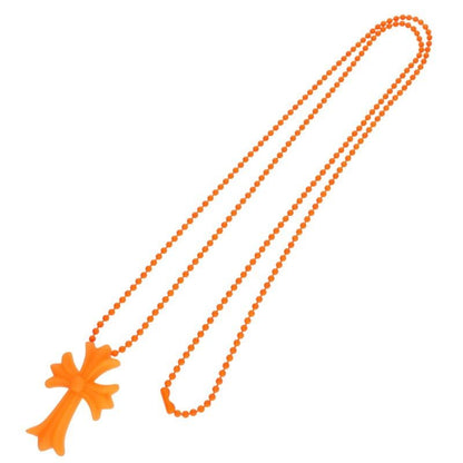 Chrome Hearts Rubber CH Crs Sml Small CH Cross Necklace — view 2