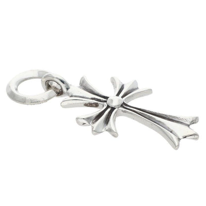 Chrome Hearts Tiny CH Cross Charm Silver Necklace Top — view 4