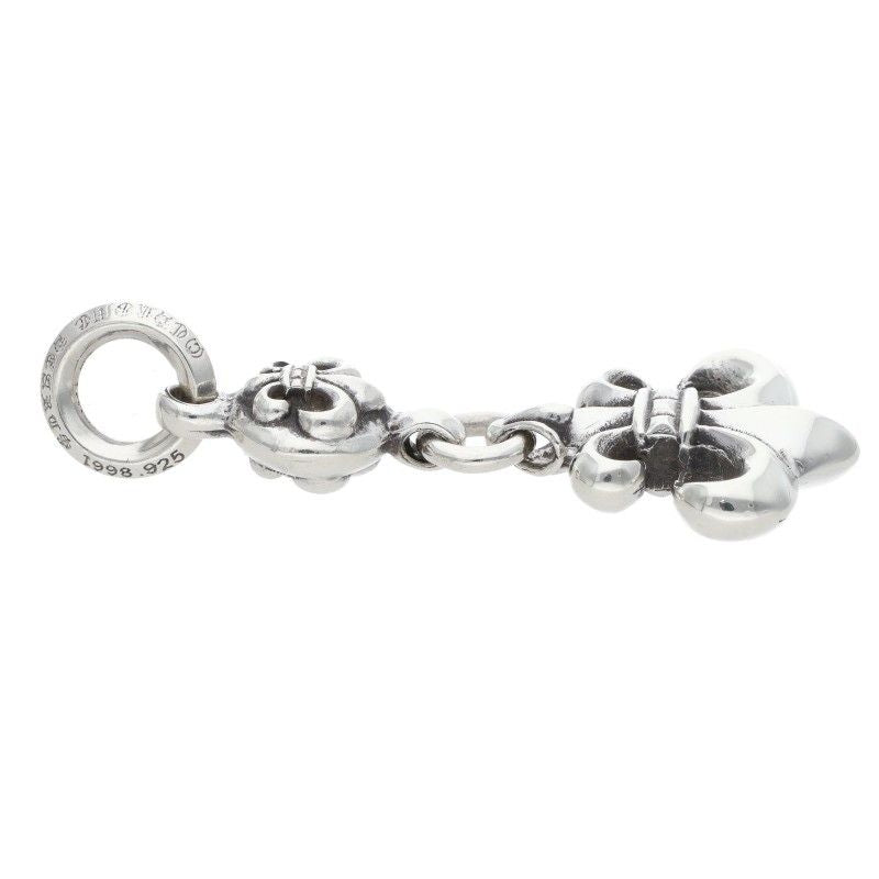 Chrome Hearts BS Fleur BS Charm Silver Necklace Top — view 4