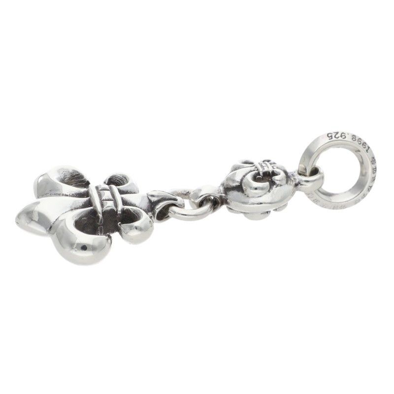 Chrome Hearts BS Fleur BS Charm Silver Necklace Top — view 5