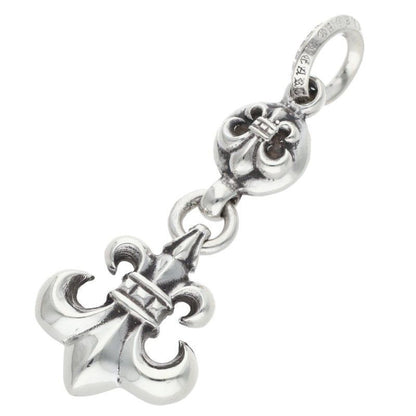 Chrome Hearts BS Fleur BS Charm Silver Necklace Top — view 2