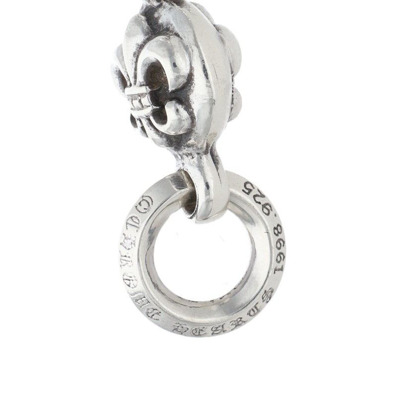 Chrome Hearts BS Fleur BS Charm Silver Necklace Top — view 3