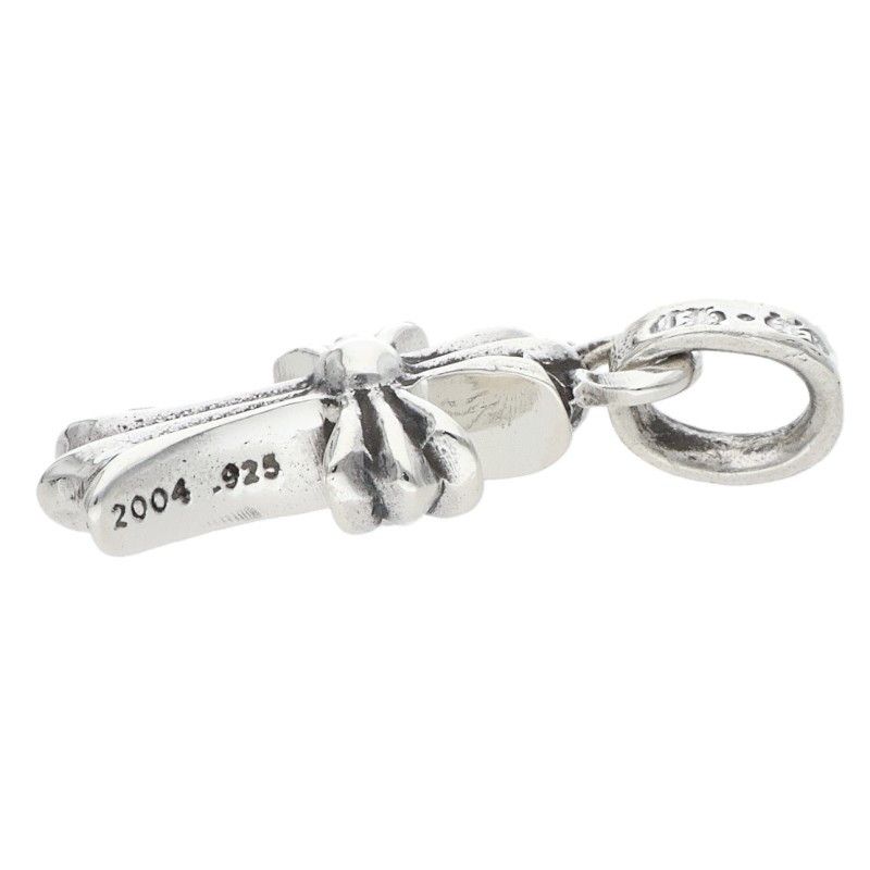 Chrome Hearts Crs Baby Fat Charm Silver Necklace Top — view 4