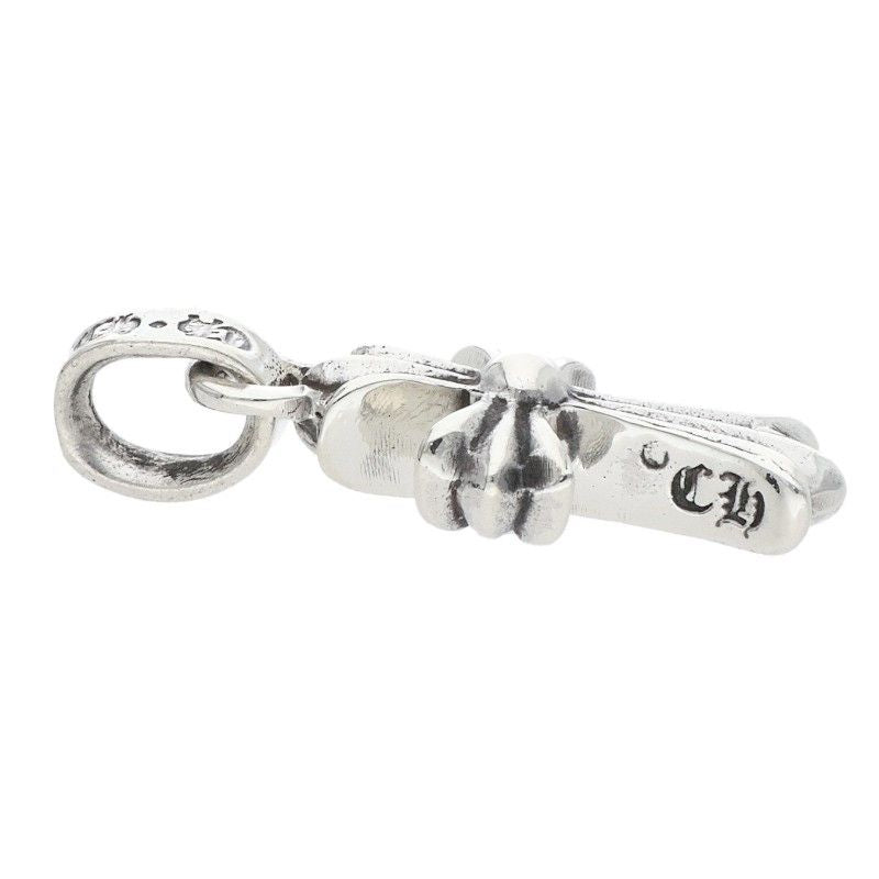 Chrome Hearts Crs Baby Fat Charm Silver Necklace Top — view 3