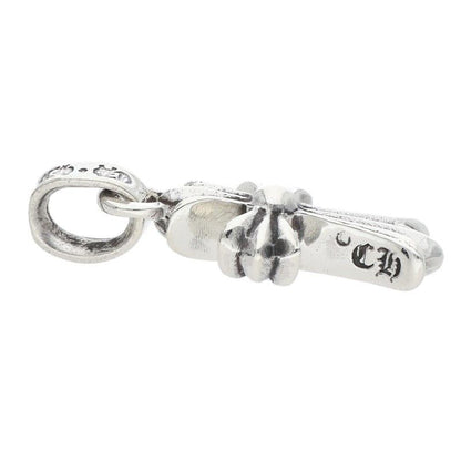 Chrome Hearts Crs Baby Fat Charm Silver Necklace Top — view 3