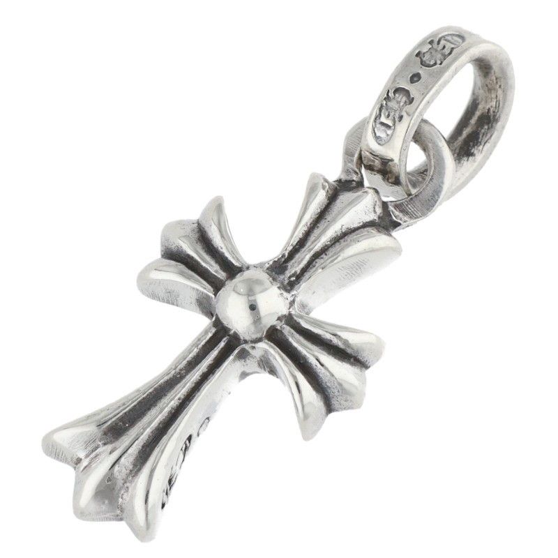 Chrome Hearts Crs Baby Fat Charm Silver Necklace Top — view 2