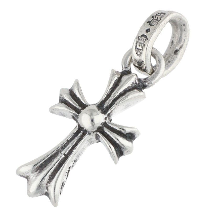 Chrome Hearts Crs Baby Fat Charm Silver Necklace Top — view 2