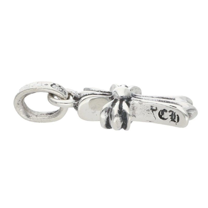 Chrome Hearts Crs Baby Fat Charm Silver Necklace Top — view 3