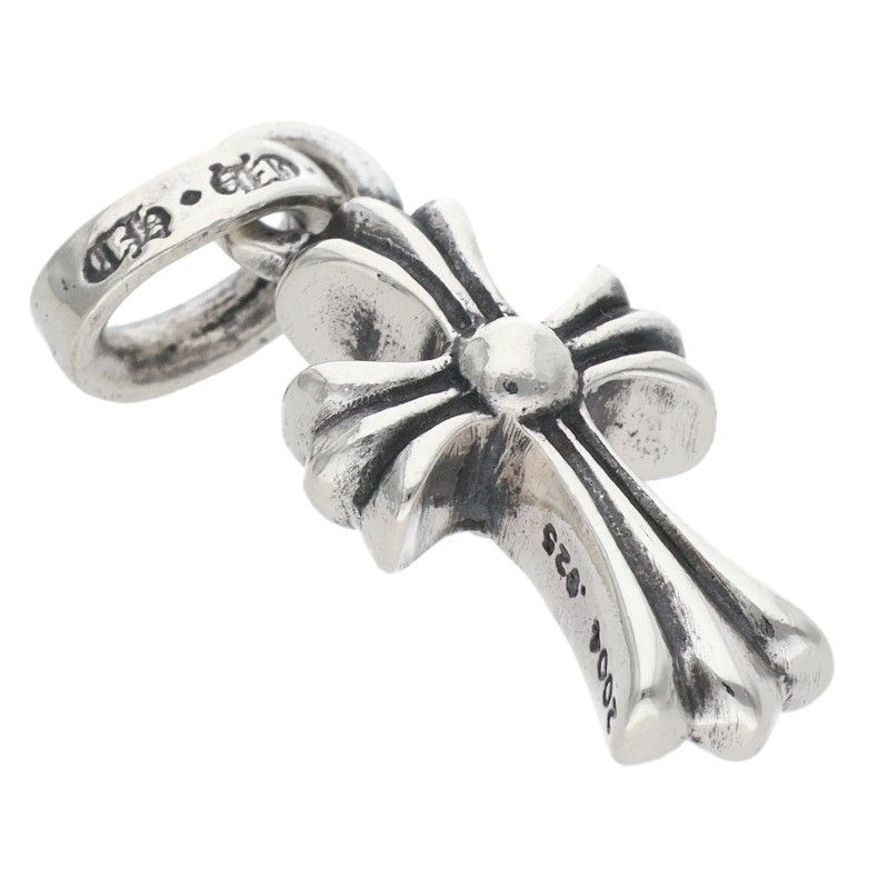 Chrome Hearts Crs Baby Fat Charm Silver Necklace Top — view 5