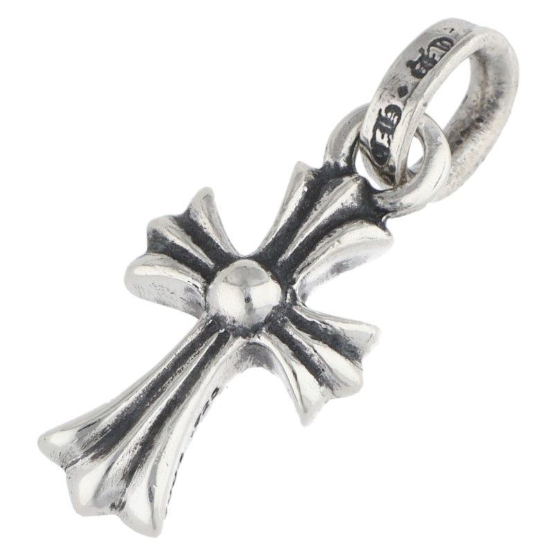 Chrome Hearts Crs Baby Fat Charm Silver Necklace Top — view 2