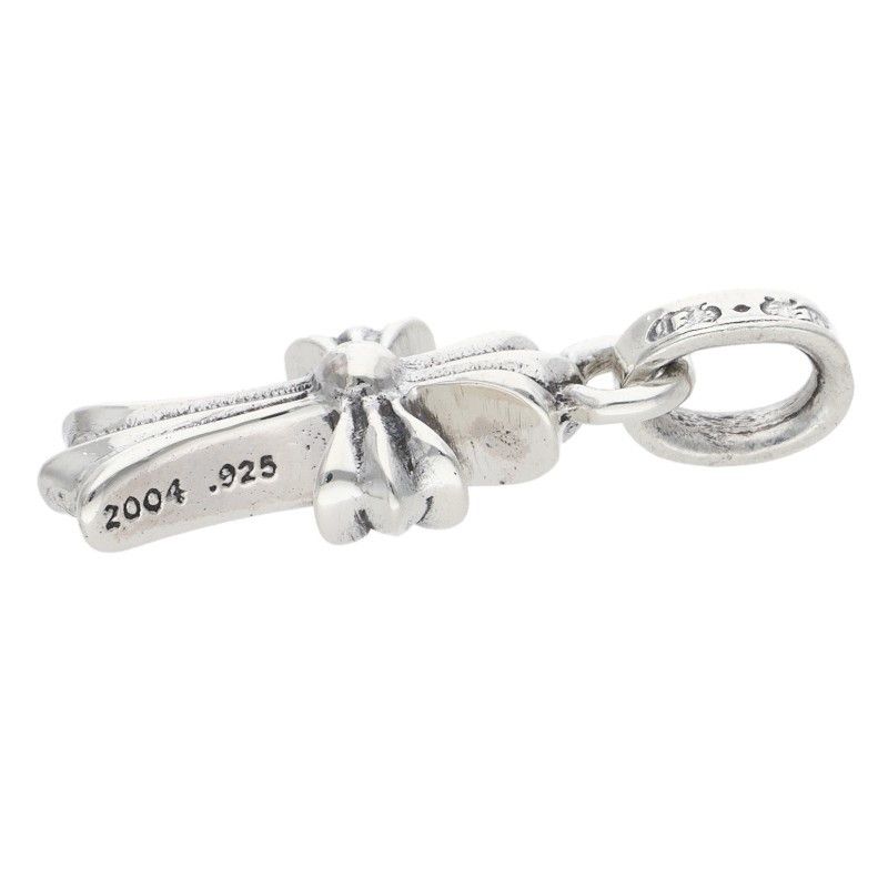 Chrome Hearts Crs Baby Fat Charm Silver Necklace Top — view 4