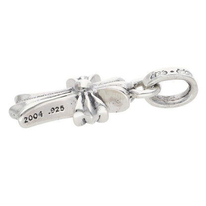 Chrome Hearts Crs Baby Fat Charm Silver Necklace Top — view 4