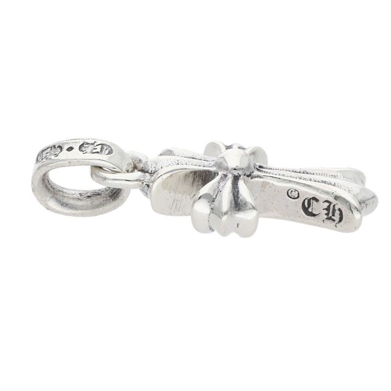 Chrome Hearts Crs Baby Fat Charm Silver Necklace Top — view 3