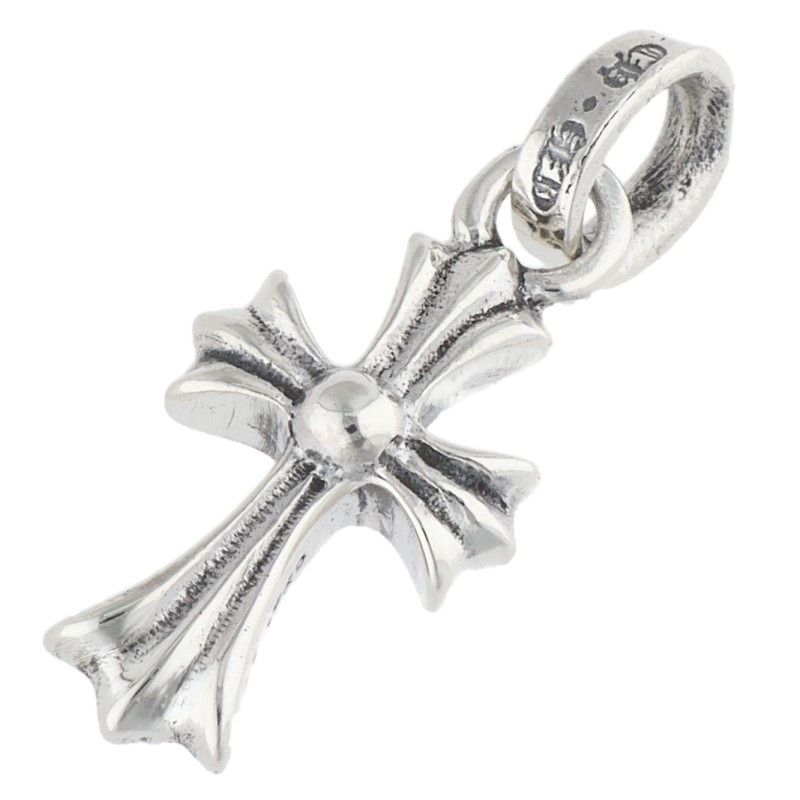 Chrome Hearts Crs Baby Fat Charm Silver Necklace Top — view 2