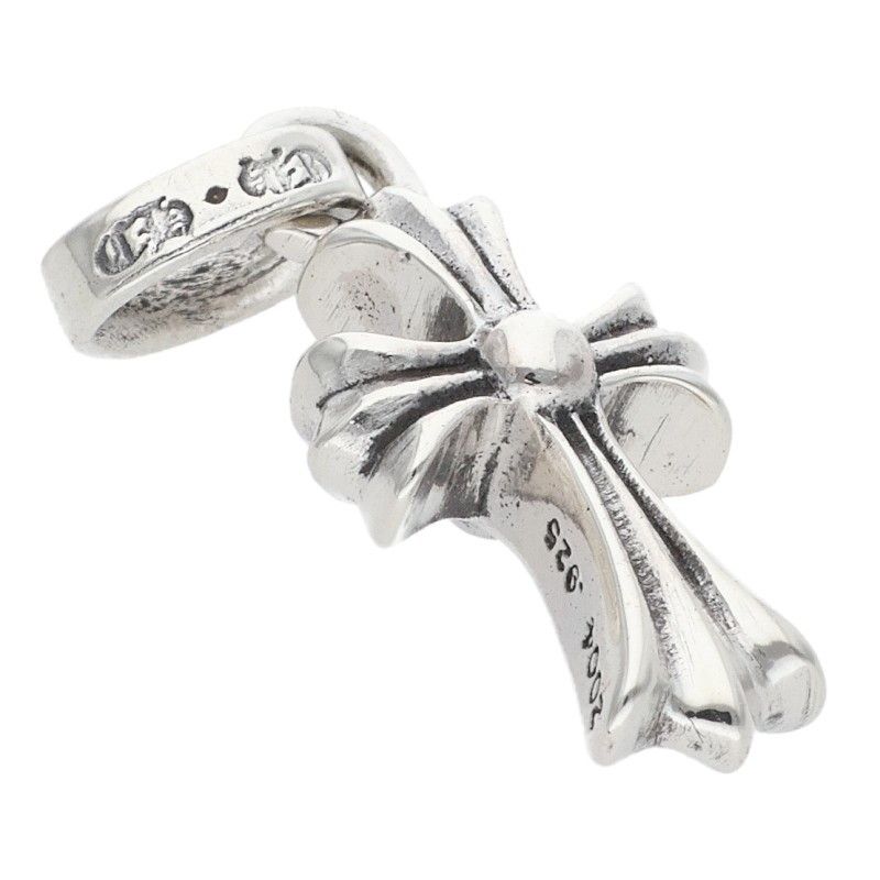 Chrome Hearts Crs Baby Fat Charm Silver Necklace Top — view 5