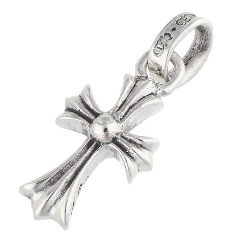 Chrome Hearts Crs Baby Fat Charm Silver Necklace Top