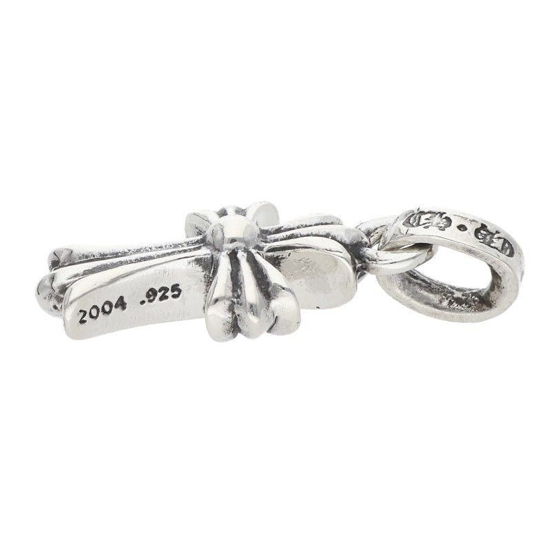 Chrome Hearts Crs Baby Fat Charm Silver Necklace Top — view 4