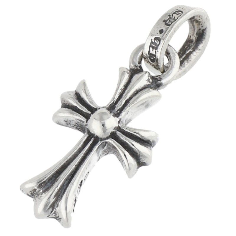 Chrome Hearts Crs Baby Fat Charm Silver Necklace Top — view 2