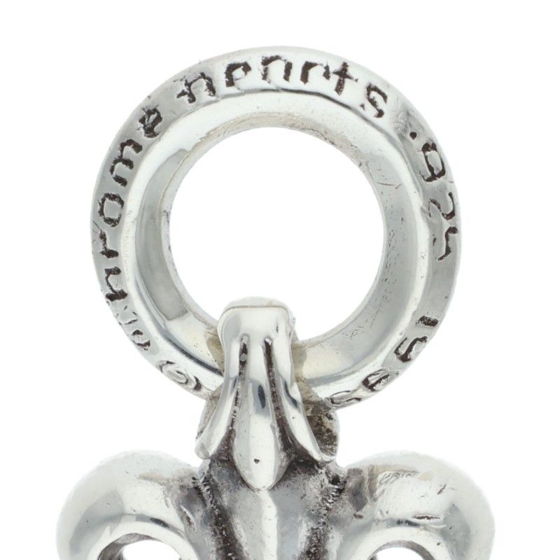 Chrome Hearts BS Fluer Charm BS Vintage Silver Necklace Top — view 3