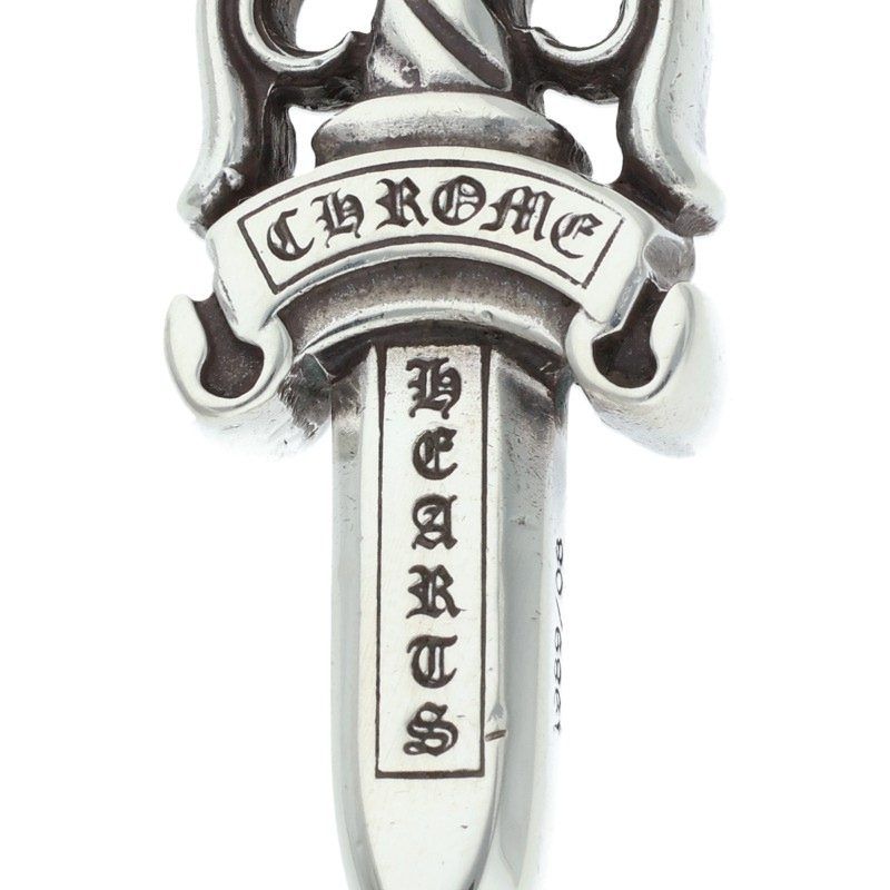 Chrome Hearts Double Dagger Pendant Silver Necklace — view 3