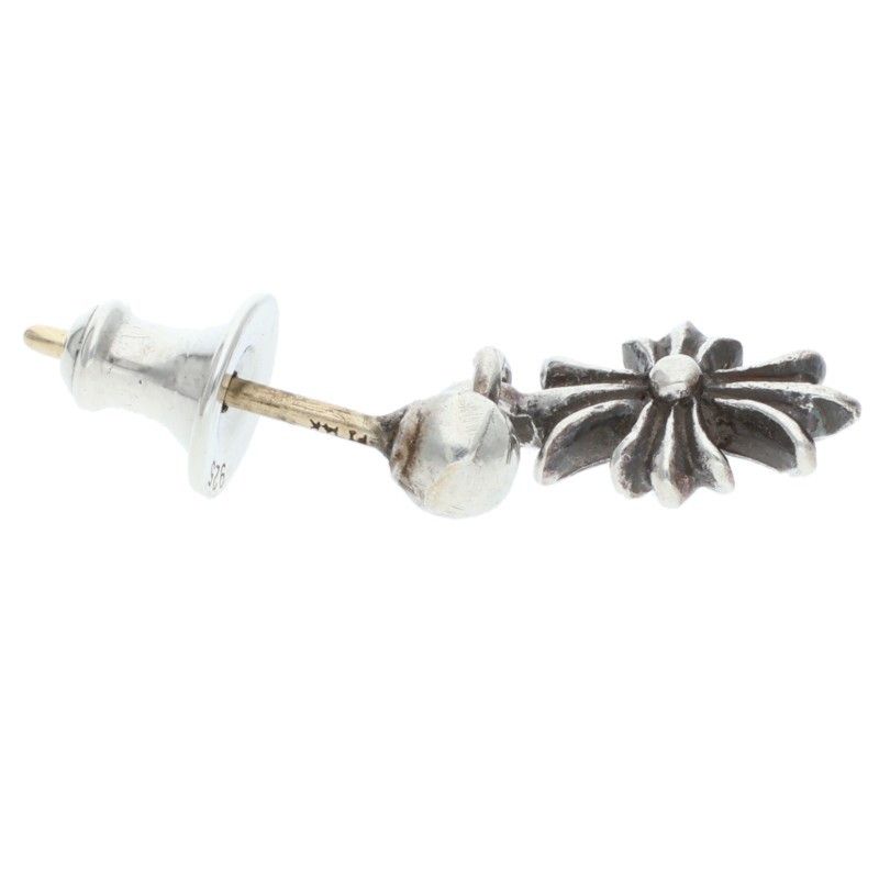 Chrome Hearts Tny CH Pls 1 Tiny Ech Plus Drop Silver Earrings — view 3