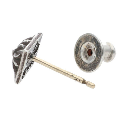 Chrome Hearts Stud Pyramid Pls Silver Earrings — view 4