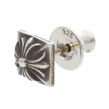 Chrome Hearts Stud Pyramid Pls Silver Earrings