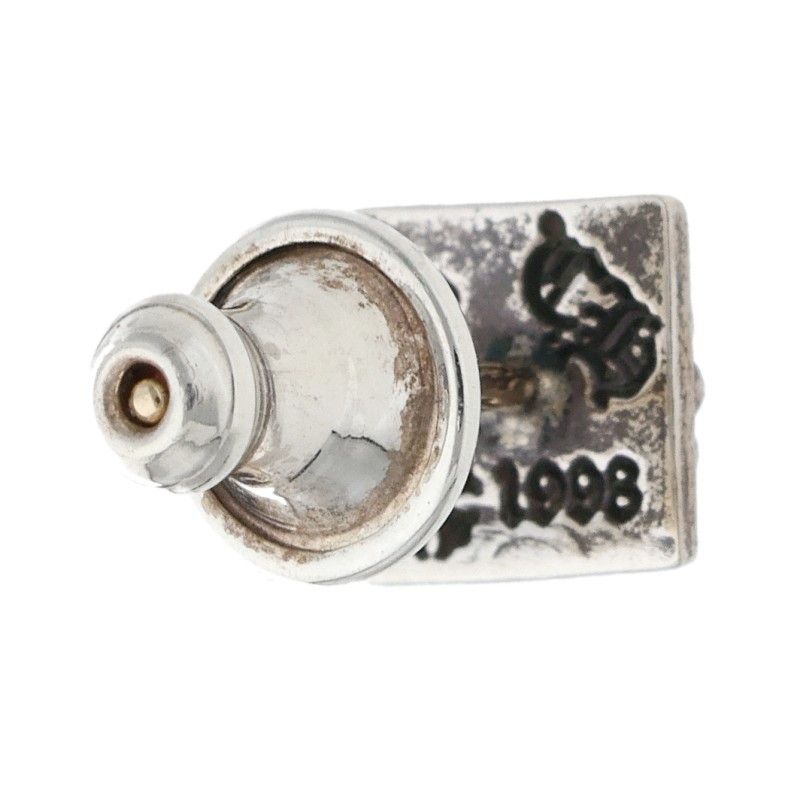 Chrome Hearts Stud Pyramid Pls Silver Earrings — view 2