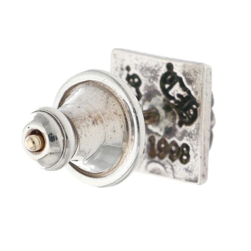 Chrome Hearts Stud Pyramid Pls Silver Earrings — view 2
