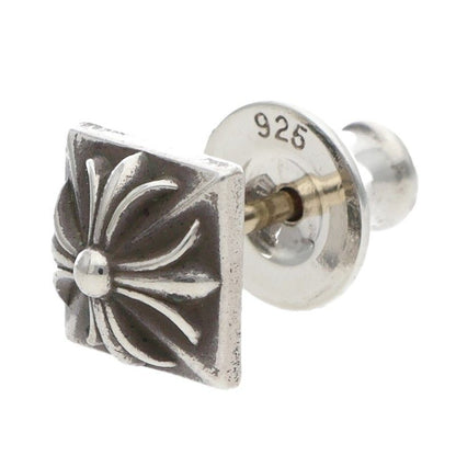 Chrome Hearts Stud Pyramid Pls Silver Earrings