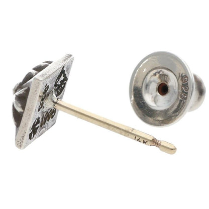 Chrome Hearts Stud Pyramid Pls Silver Earrings — view 4