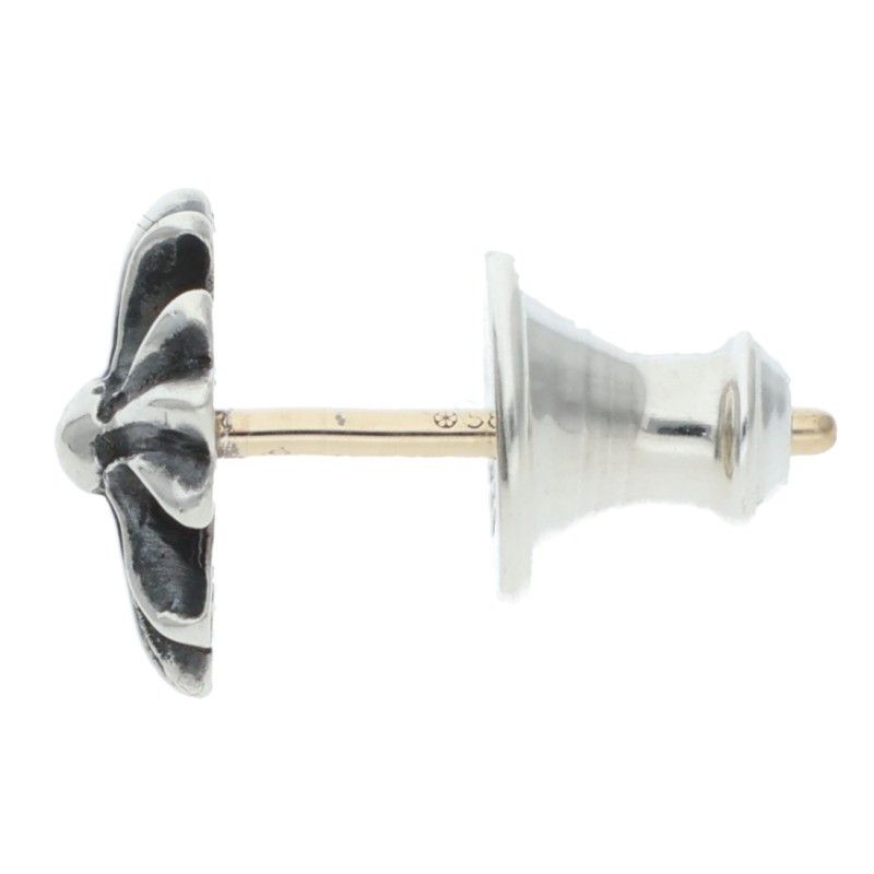 Chrome Hearts No2 CH Pls CH Plus Stud Silver Earrings — view 4