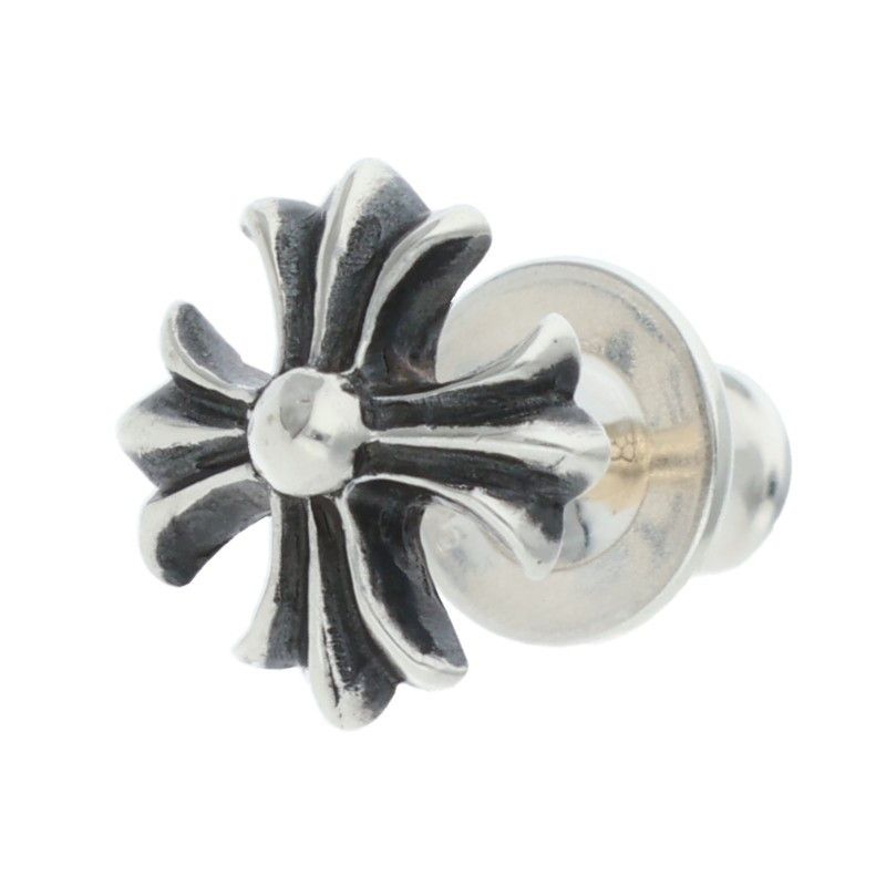 Chrome Hearts No2 CH Pls CH Plus Stud Silver Earrings