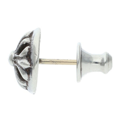 Chrome Hearts Stud Crsbll Cross Ball Silver Earrings — view 4