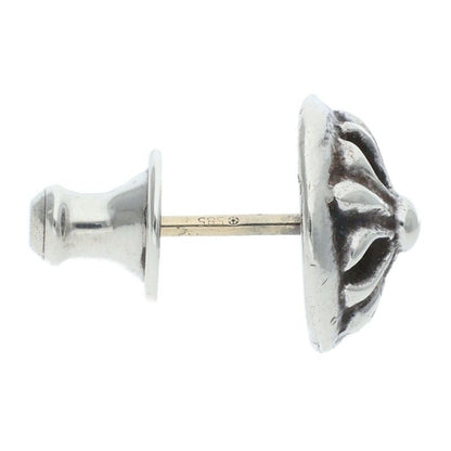 Chrome Hearts Stud Crsbll Cross Ball Silver Earrings — view 3