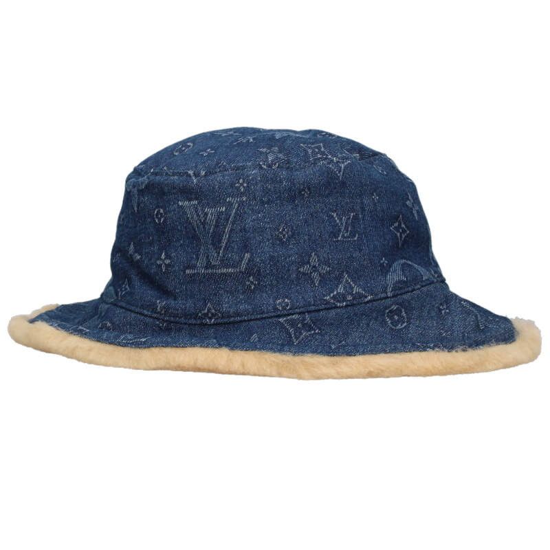 Louis Vuitton Monogram Denim Fur Hat