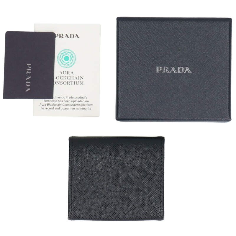 Prada 2 mm 935 Saffiano Triangle Coin Case — view 3
