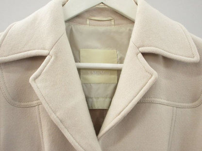 Max Mara S 'S Belted Coat Light Beige 38 Wool Jacket — view 4