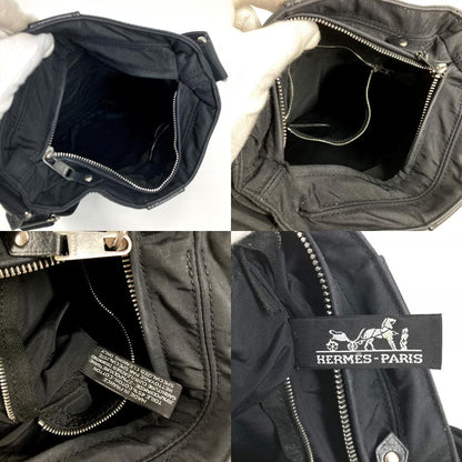 Hermes Shoulder Bag Acapulco Bandouliere PM Nylon Black — view 8