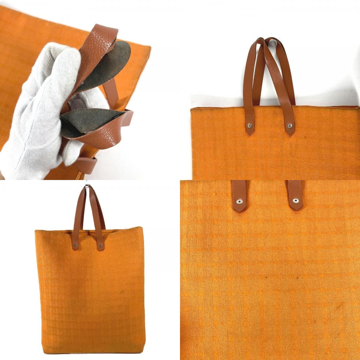 Hermes Shoulder Bag Amedaba Diago GM Cotton Orange — view 9