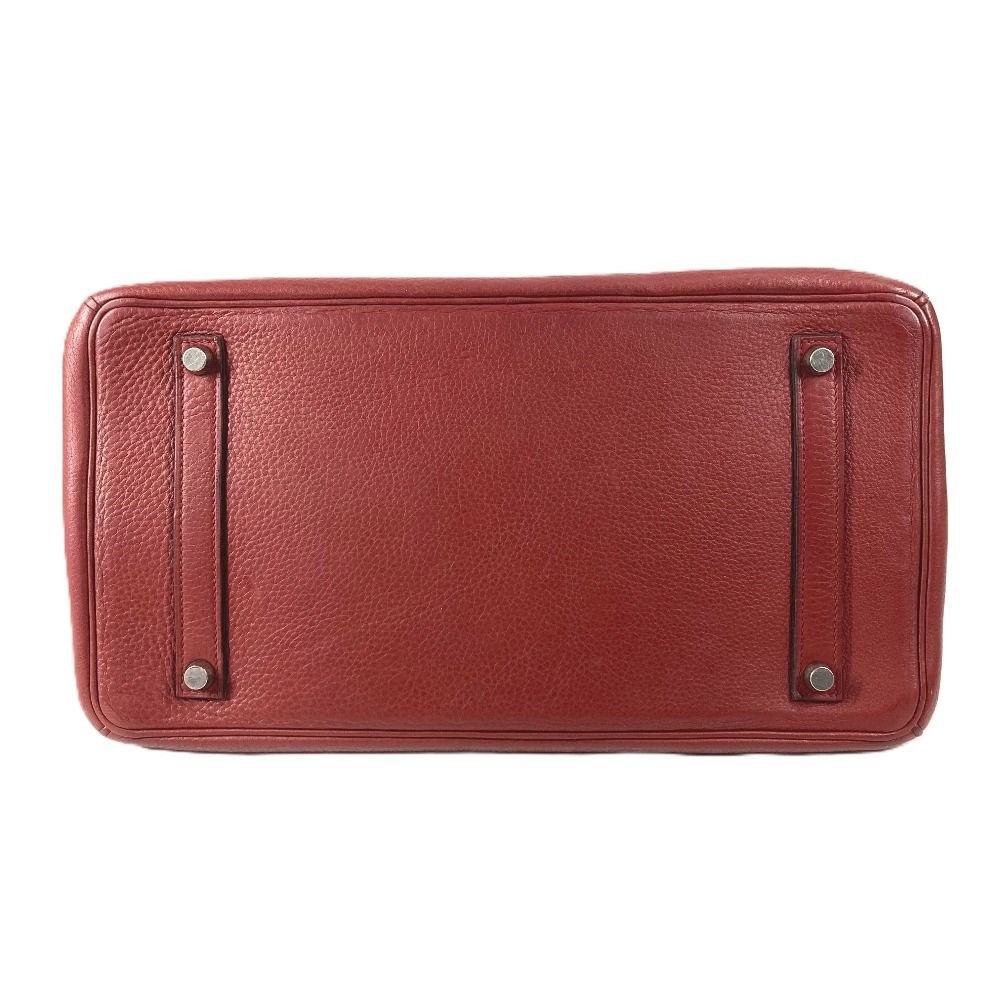 Hermes Handbag Birkin 35 Ardennes Rouge Ash Estimated Wine Red — view 3