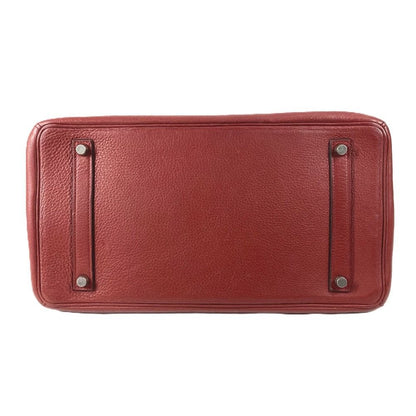 Hermes Handbag Birkin 35 Ardennes Rouge Ash Estimated Wine Red — view 3