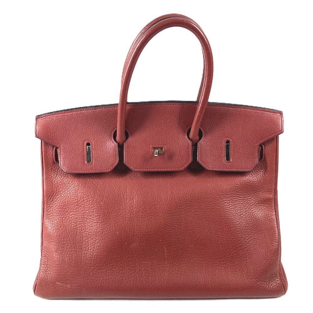 Hermes Handbag Birkin 35 Ardennes Rouge Ash Estimated Wine Red